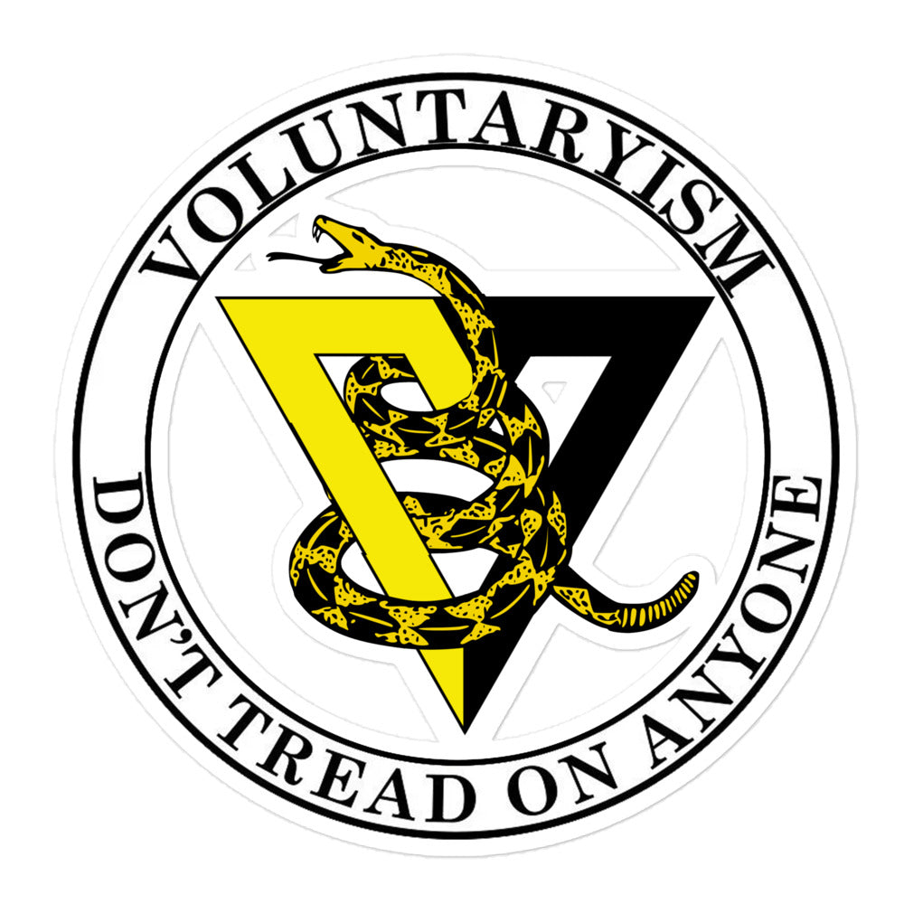 Voluntaryism, don't tread on anyone - Bubble-free stickers